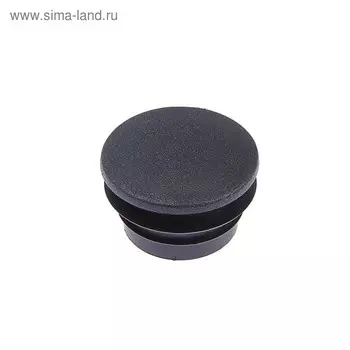 Заглушка для труб круглая, d=40, черная