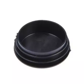 Заглушка для труб круглая, d=76, черная