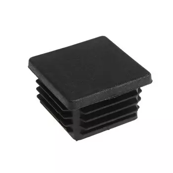 Заглушка для труб квадратная, 60х60 мм, черная