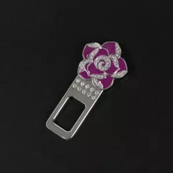 Заглушка ремня безопасности, Роза, металлическая