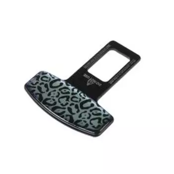 Заглушка ремня безопасности "Узор", металлическая, черный