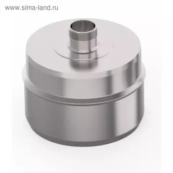 Заглушка с конденсатоотводом, d 115 мм, нержавейка 0.5 мм, штуцер 3/4", внутренняя