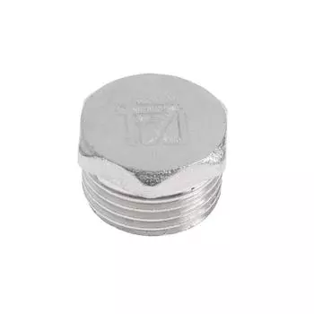 Заглушка STI, 1/2", наружная, никелированная латунь