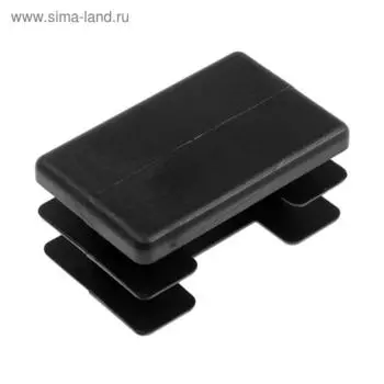 Заглушка ТУНДРА внутренняя 25×40 универсальная, черная