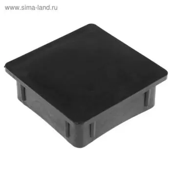 Заглушка ТУНДРА внутренняя 80×80, черная