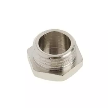 Заглушка Valtec, 1/2", наружная резьба, никелированная латунь