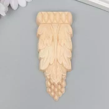 Заготовка для росписи дерево "Декоративный элемент - Виноград" D27-2 10х4х1,5 см