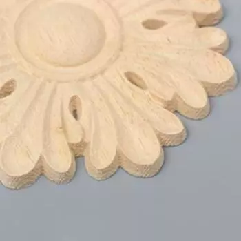 Заготовка для росписи дерево "Фигурный элемент - Цветок" В132 10х10 см