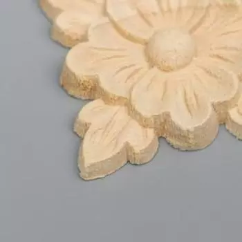 Заготовка для росписи дерево "Фигурный элемент - Цветок" В70 5х5 см