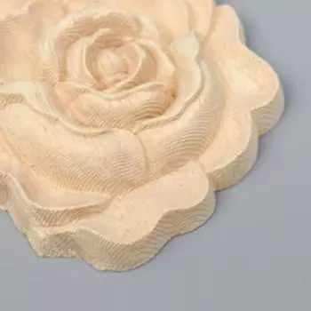 Заготовка для росписи дерево "Фигурный элемент - Роза" B122 7х7х1,5 см