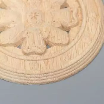 Заготовка для росписи дерево "Круглый элемент - Цветок" В62 10х10 см