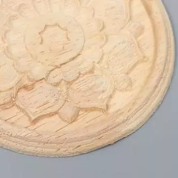 Заготовка для росписи дерево "Круглый элемент - Цветок" В87 10х10 см