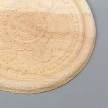 Заготовка для росписи дерево "Круглый элемент - Цветок" В90 10х10 см