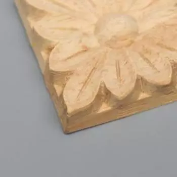 Заготовка для росписи дерево "Квадратный элемент - Цветок" В39 5х5 см