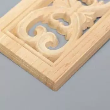 Заготовка для росписи дерево "Прямоугольный элемент - Узор" В63 11,5х6,5 см