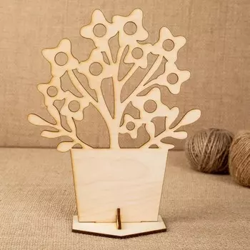 Заготовка для творчества "Цветок в горшке №2"