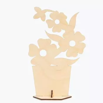 Заготовка для творчества "Цветок в горшке №6"