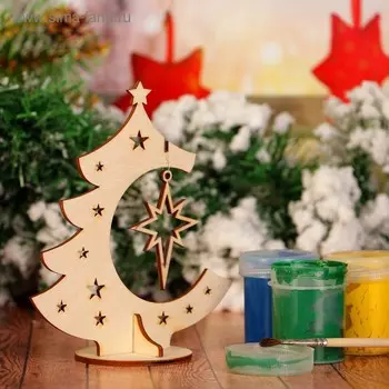 Заготовка для творчества «Ёлка со звездой»