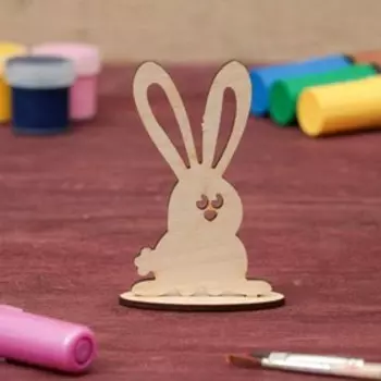 Заготовка для творчества «Кролик-глазастик», на подставке, для росписи