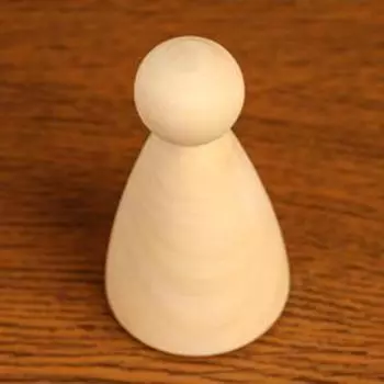 Заготовка для творчества Кукла № 4 "Кокеши", 8 х d4 см, голова d2,2 см