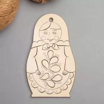 Заготовка для творчества «Матрёшка с лепестками»