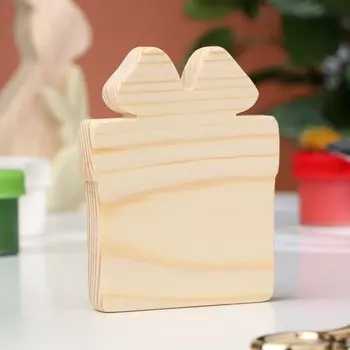 Заготовка для творчества "Подарок", 6,5 х 8,5 х 1,2см