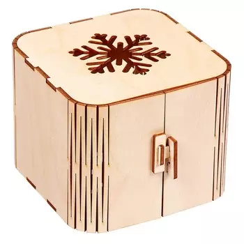 Заготовка для творчества «Шкатулка. Снежинка»