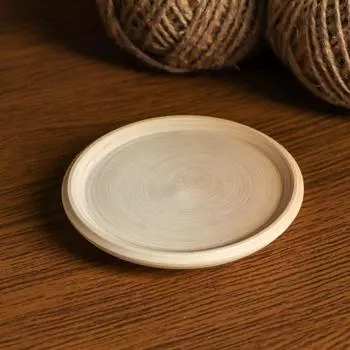 Тарелка для декора «Классика», дерево, заготовка для творчества, росписи, 9 см