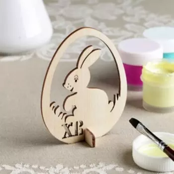 Заготовка для творчества "Яйцо. Кролик" с вырезами, 9х7 см