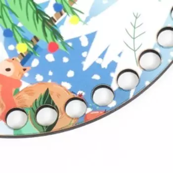 Заготовка для вязания "Круг. Лесные жители" донышко 15 см