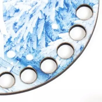 Заготовка для вязания "Круг. Снежный дом" 10 см 7314512