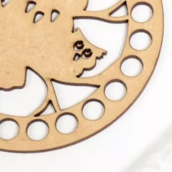 Заготовка для вязания круг "Совы" донышко 10 см