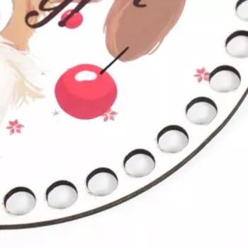 Заготовка для вязания "Круг. Зайка и шарики" донышко 15 см