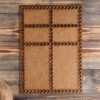 Заготовка для вязания "Прямоугольник, перфорация", донышко лхдф, размер 3021 см