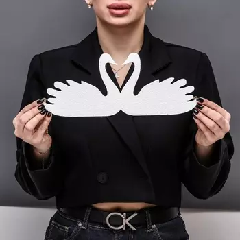 Заготовка из пенопласта "Пара лебедей", 17 х 1 cм