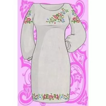 Заготовка под вышивку платья «Летний букет»