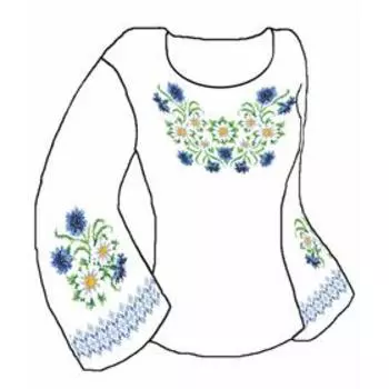 Заготовка под вышивку женской сорочки «Ромашки»