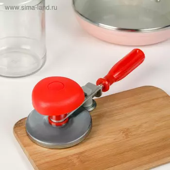 Закаточная машинка, винтовая, цвет красный