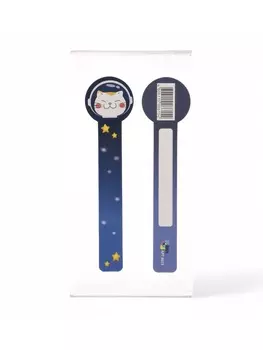 Закладка для книг, синий, 16.54 см «Кот»