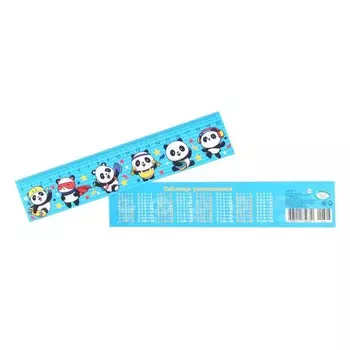 Закладка-линейка "Панды" 21,6 х 5 см