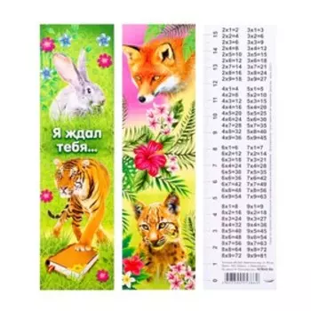 Закладка "Животный мир" 45 х 162 мм МИКС