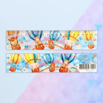 Закладка "Зверята" воздушные шары, 21,6х5 см