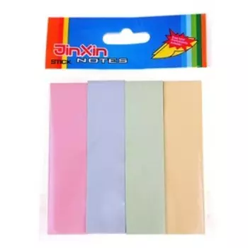 Блок - закладка с липким краем, 1976 мм, 4 цвета по 100 листов, пастель, МИКС