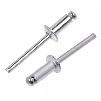 Заклёпки ТУНДРА krep, вытяжные, алюминий-сталь, 4.812 мм, неокрашенные, 500 шт.