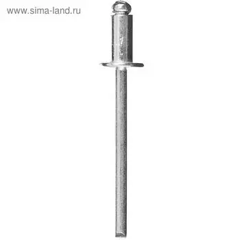 Заклёпки ЗУБР, вытяжные, нержавеющая сталь, 4,8х16 мм, неокрашенные, 500 шт