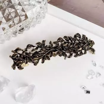 Заколка - автомат для волос «Ажурные веточки», 2.38.5 см, золото