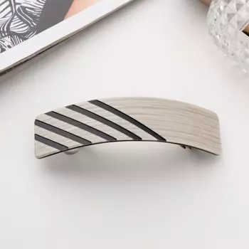 Заколка - автомат для волос «Чара», полосы, 9 см, МИКС