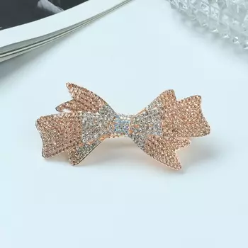 Заколка - автомат для волос «Гелла», бант, 8 см