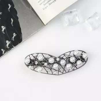 Заколка - автомат для волос «Искра», сердце, 9 см