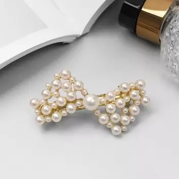 Заколка - автомат для волос «Элоди», бант, 7 см